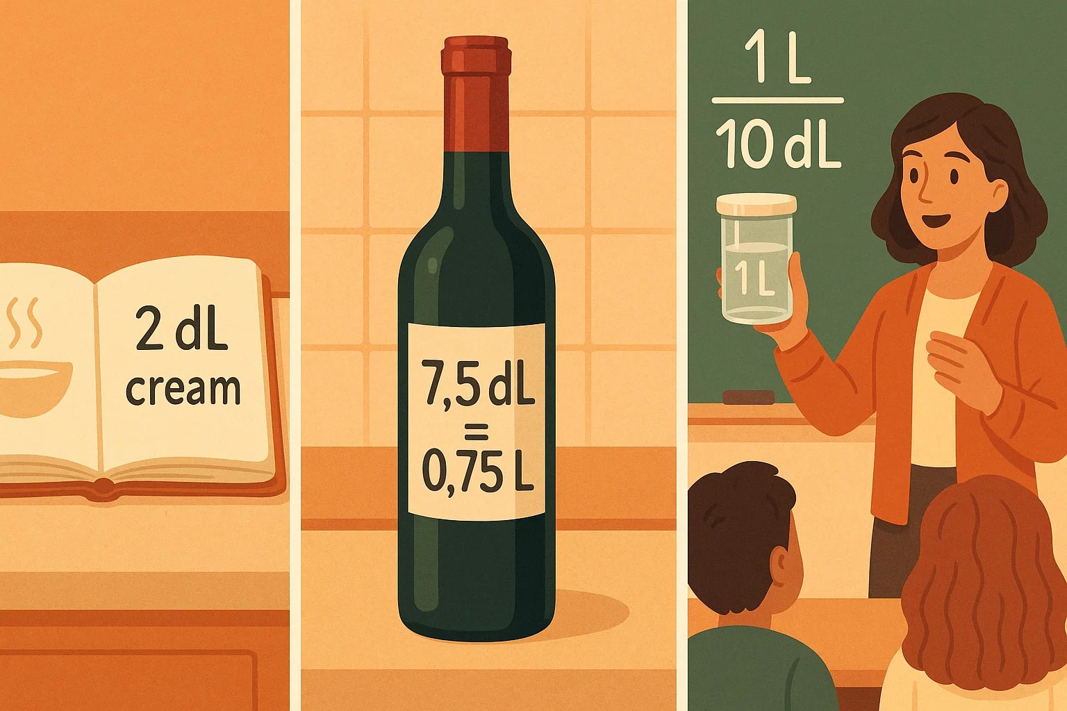 Konverter Desiliter ke Liter