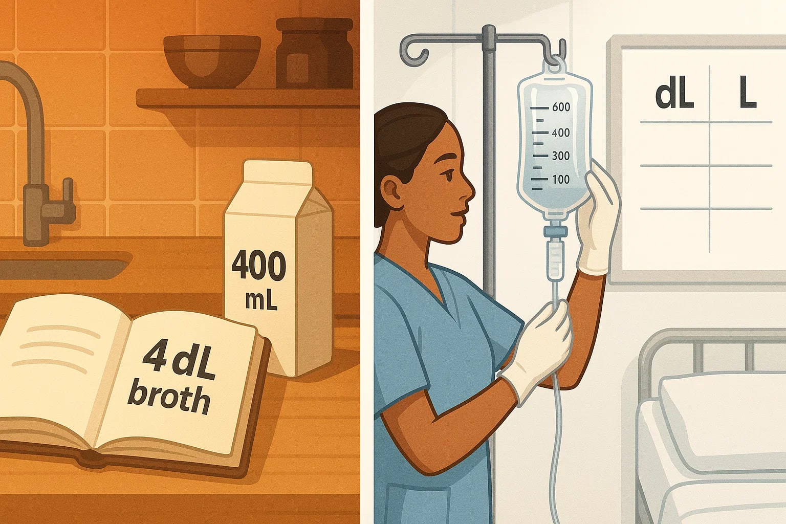 Konverter Desiliter ke Mililiter