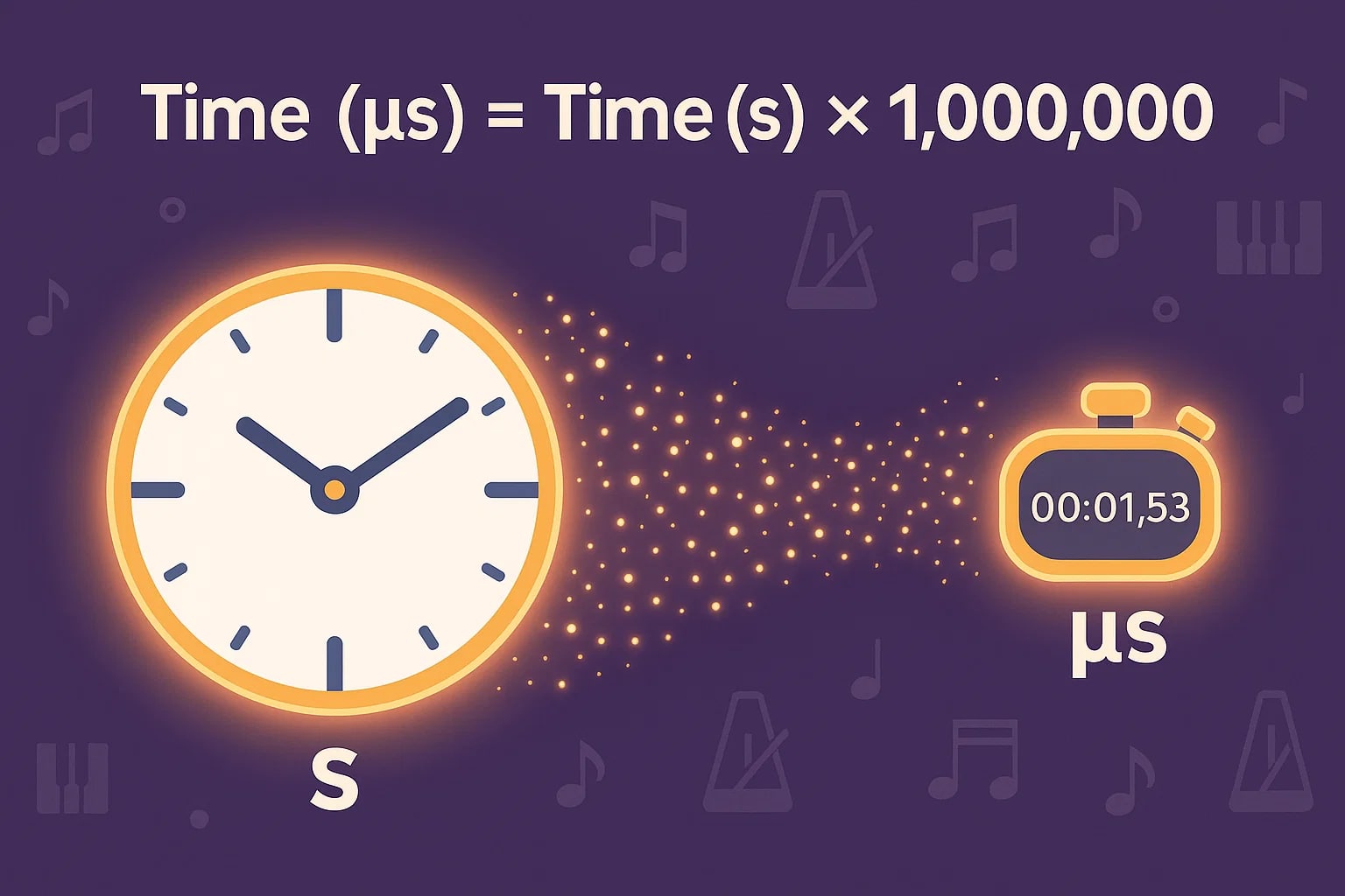 Konverter Detik ke Mikrodetik