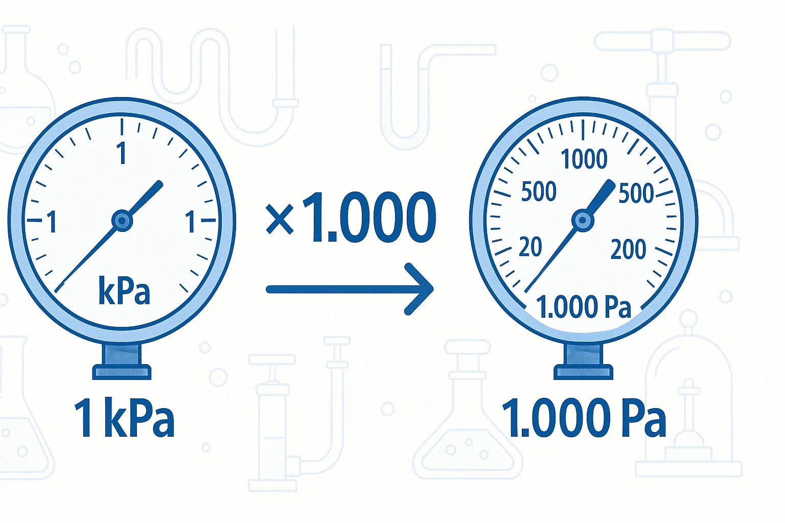 Konverter Kilopascal ke Pascal