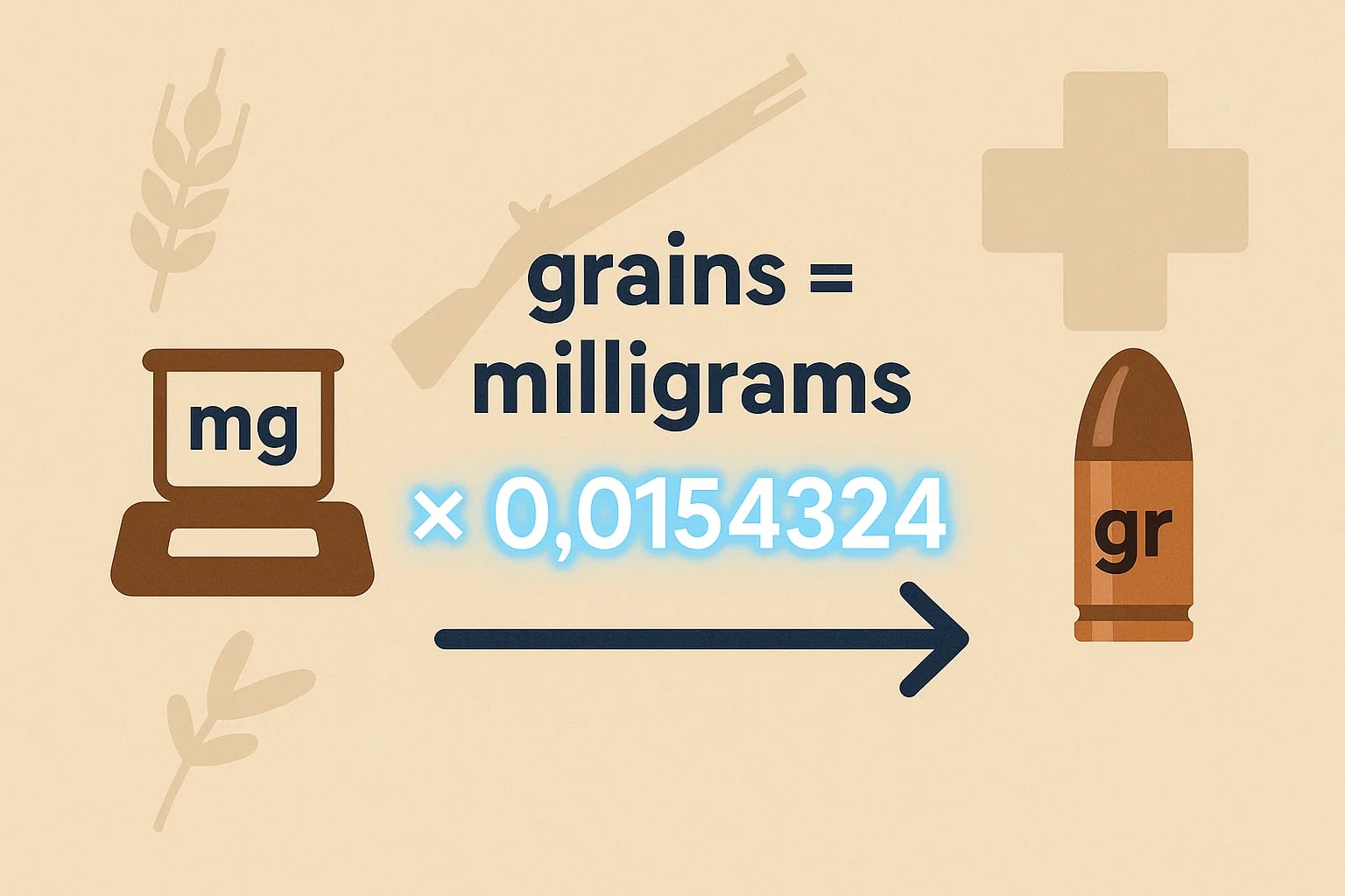 Konverter Miligram ke Grain