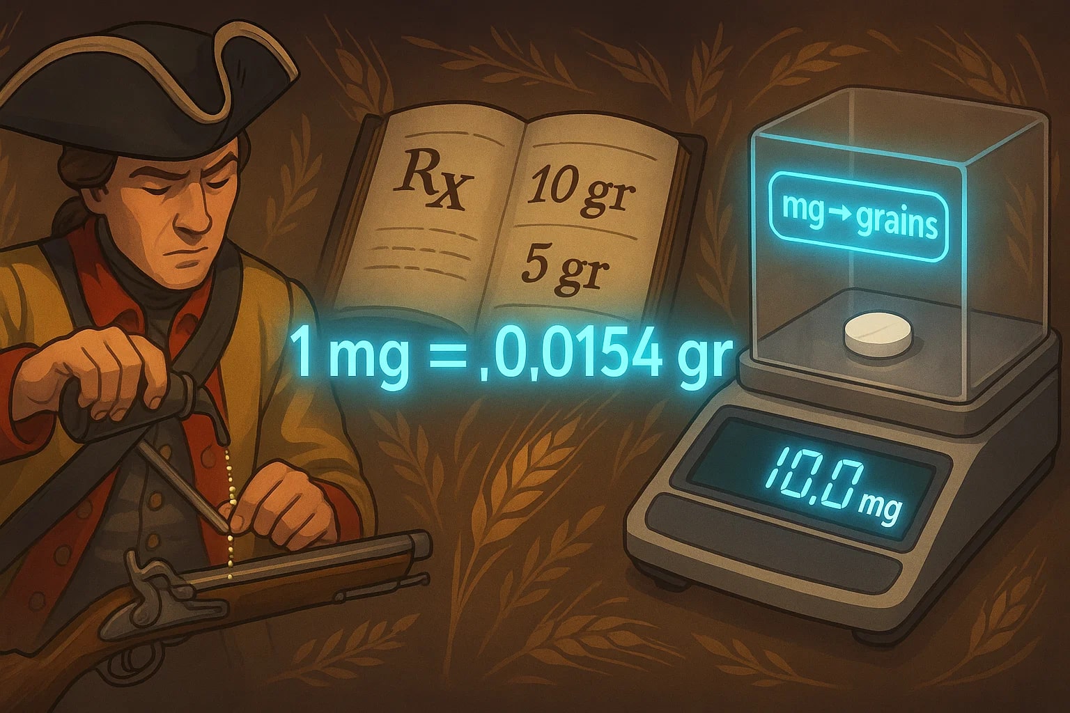 Konverter Miligram ke Grain