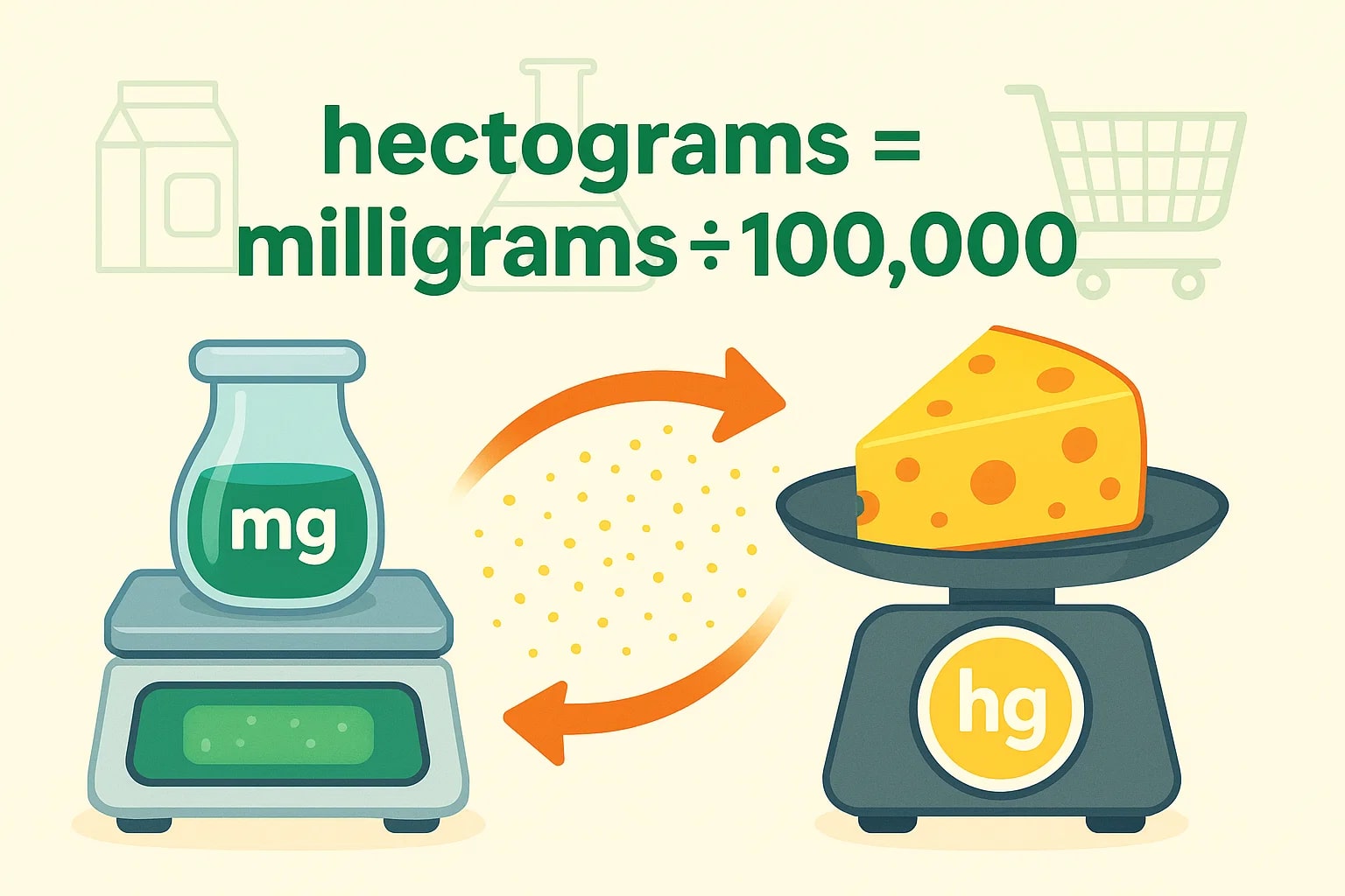 Konverter Miligram ke Hektogram