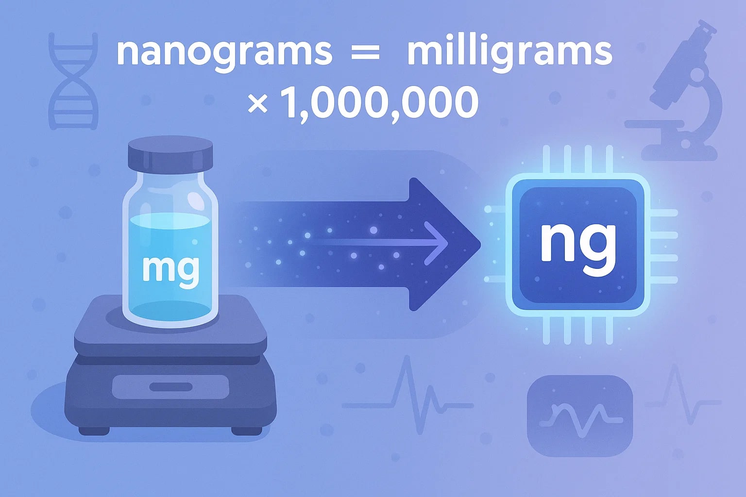 Milligrams to Nanograms Converter