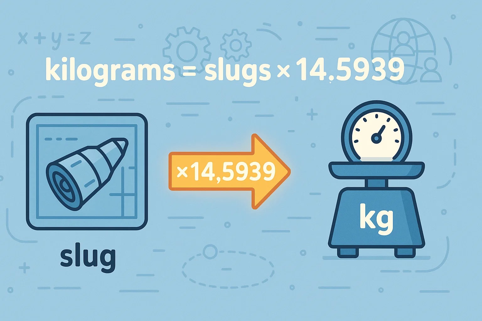 Konverter Slug ke Kilogram