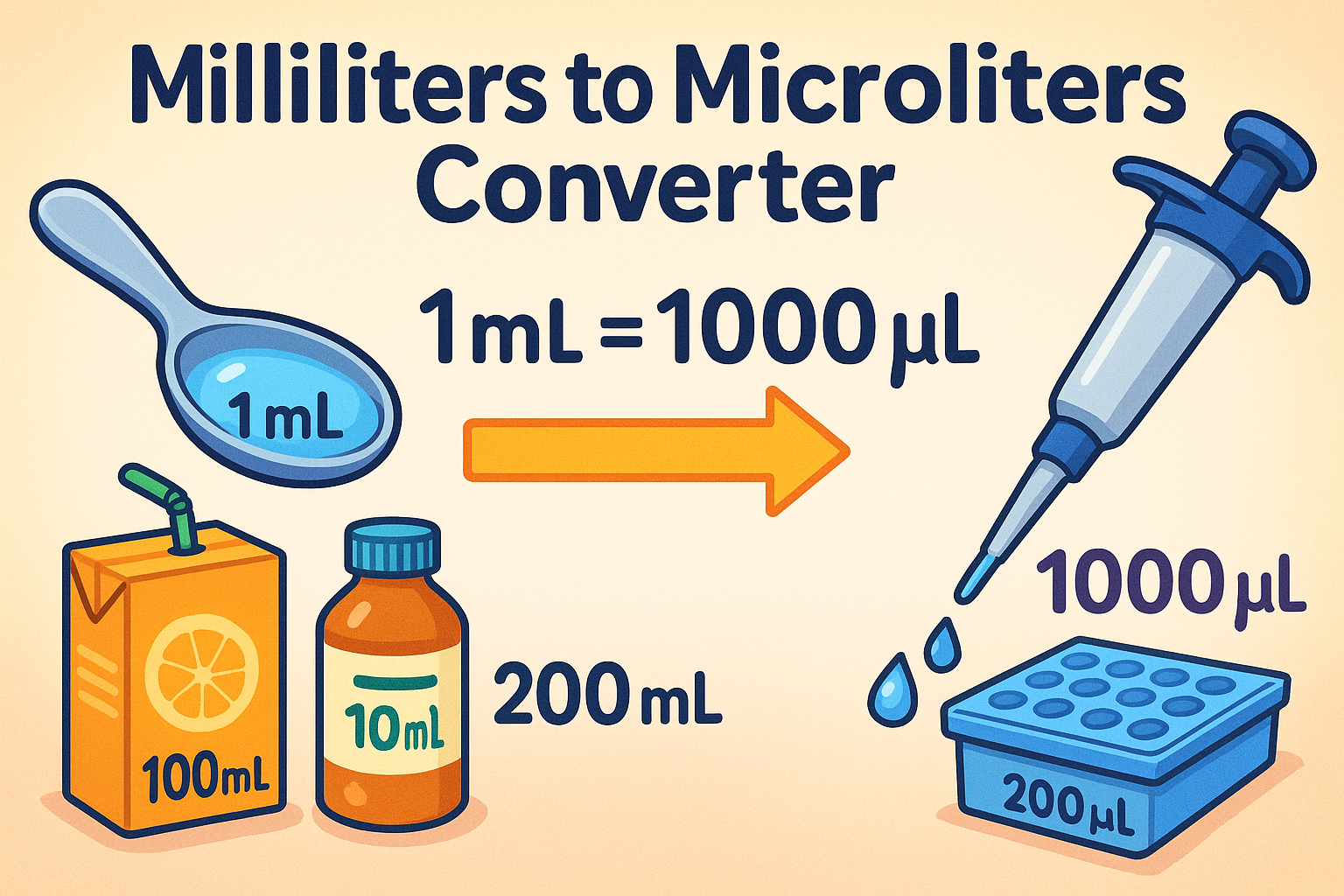 Konverter Mililiter ke Mikroliter