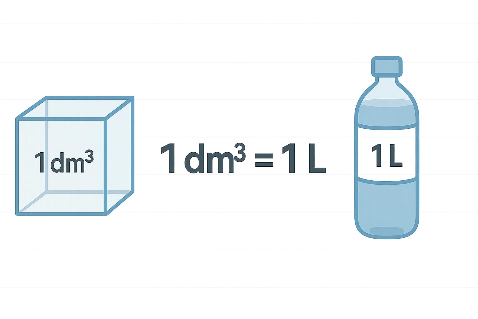 Konverter Desimeter Kubik ke Liter