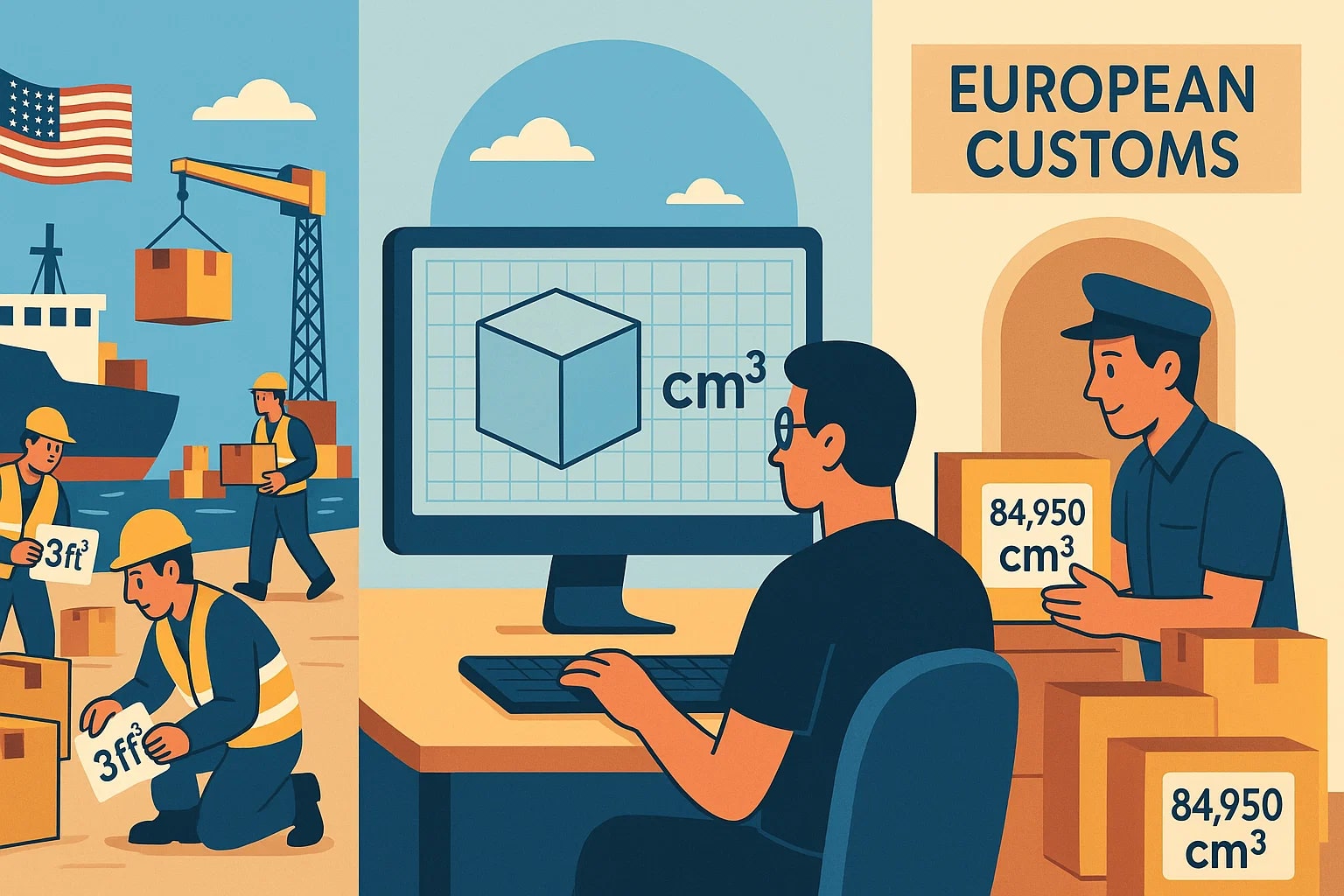 Konverter Kaki Kubik ke Sentimeter Kubik