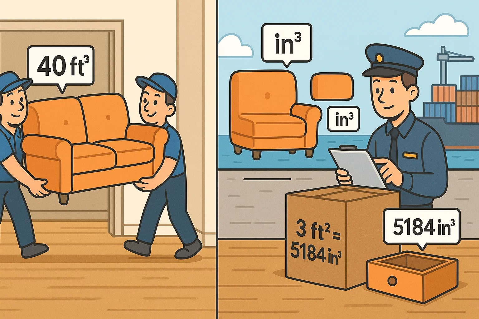 Konverter Kaki Kubik ke Inci Kubik