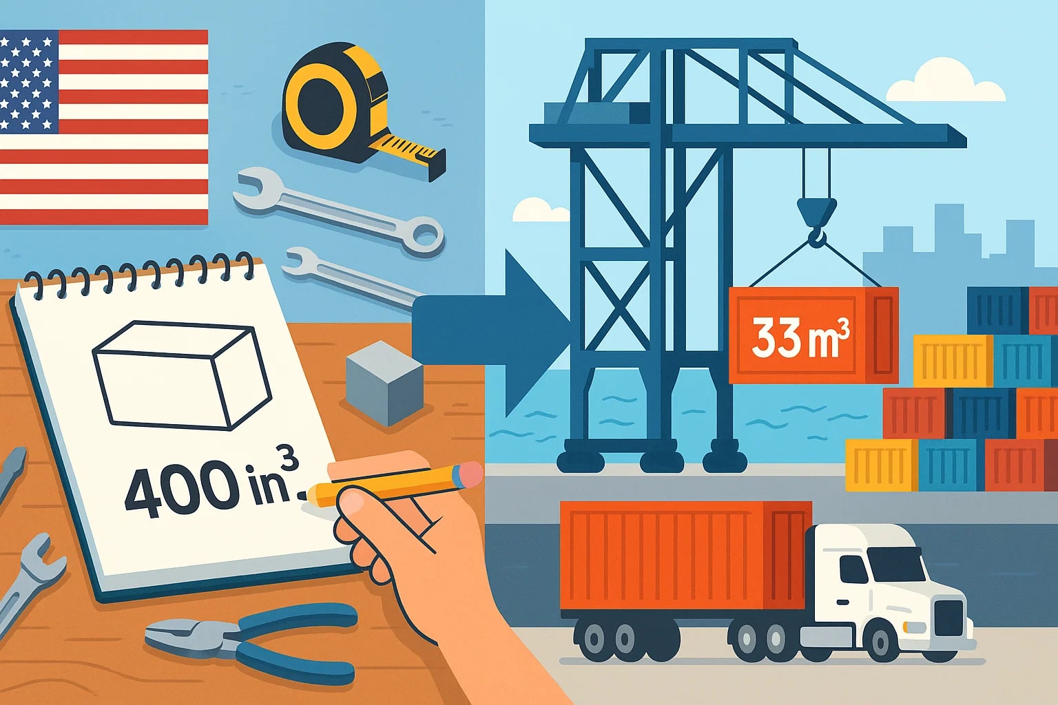 Konverter Inci Kubik ke Meter Kubik