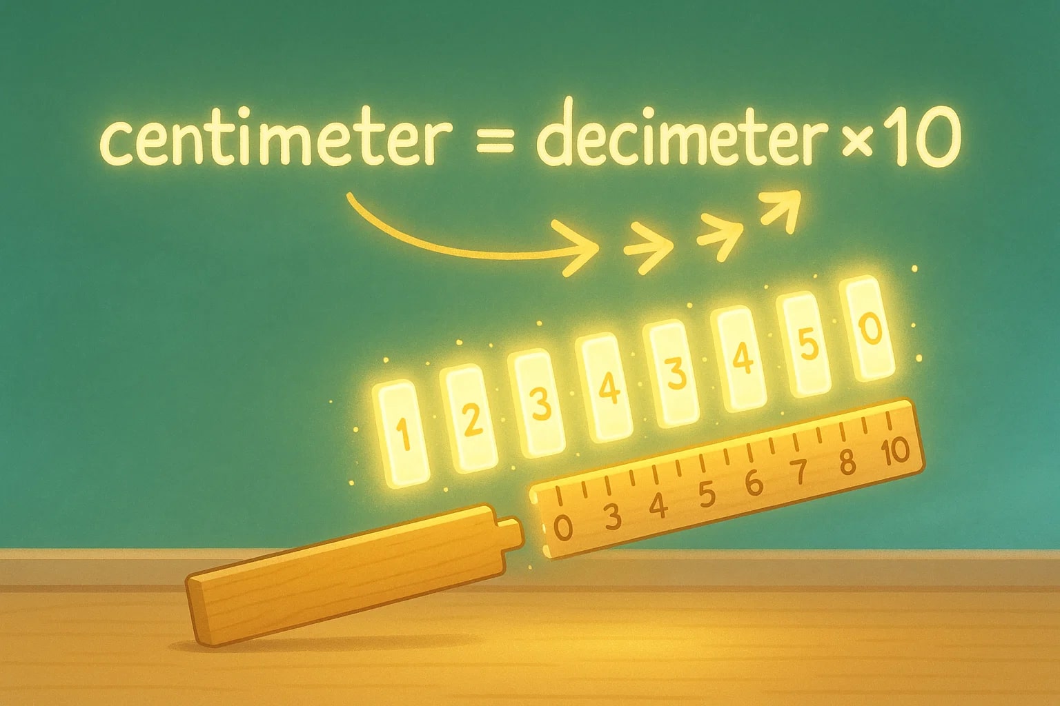 Konverter Desimeter ke Sentimeter