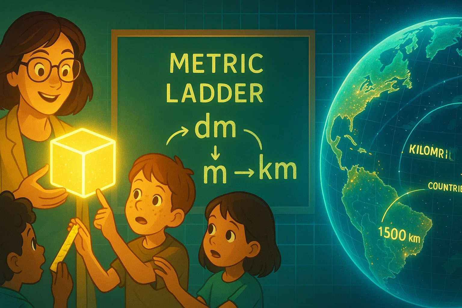 Konverter Desimeter ke Kilometer