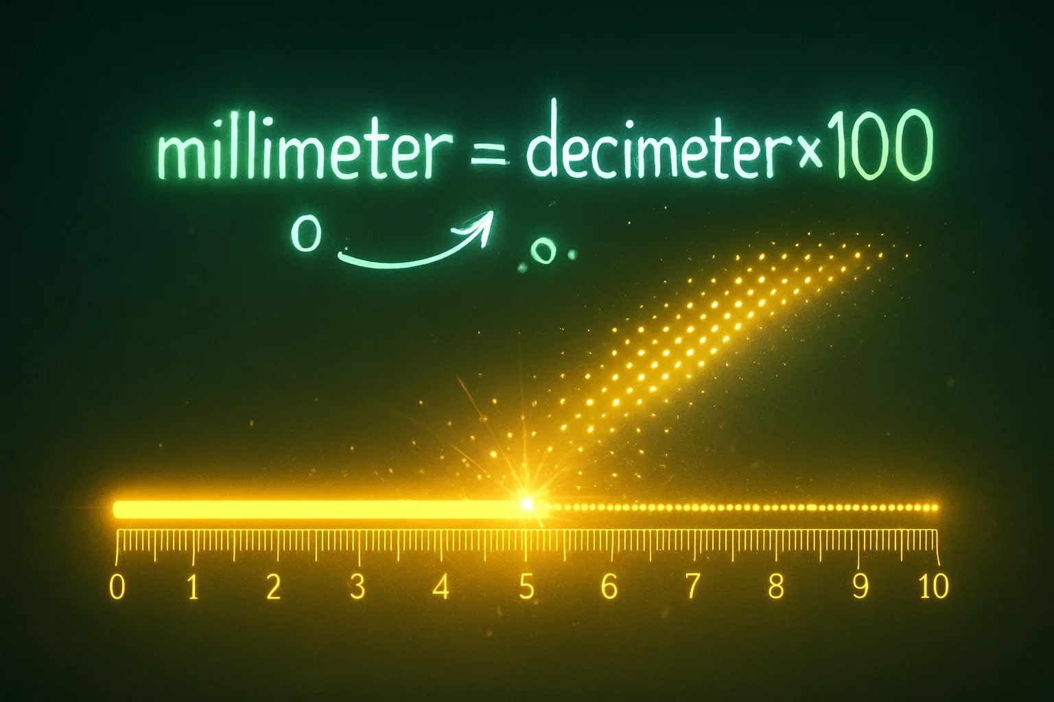 Konverter Desimeter ke Milimeter