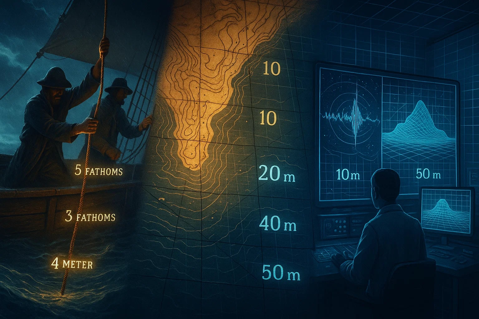 Konverter Fathom ke Meter