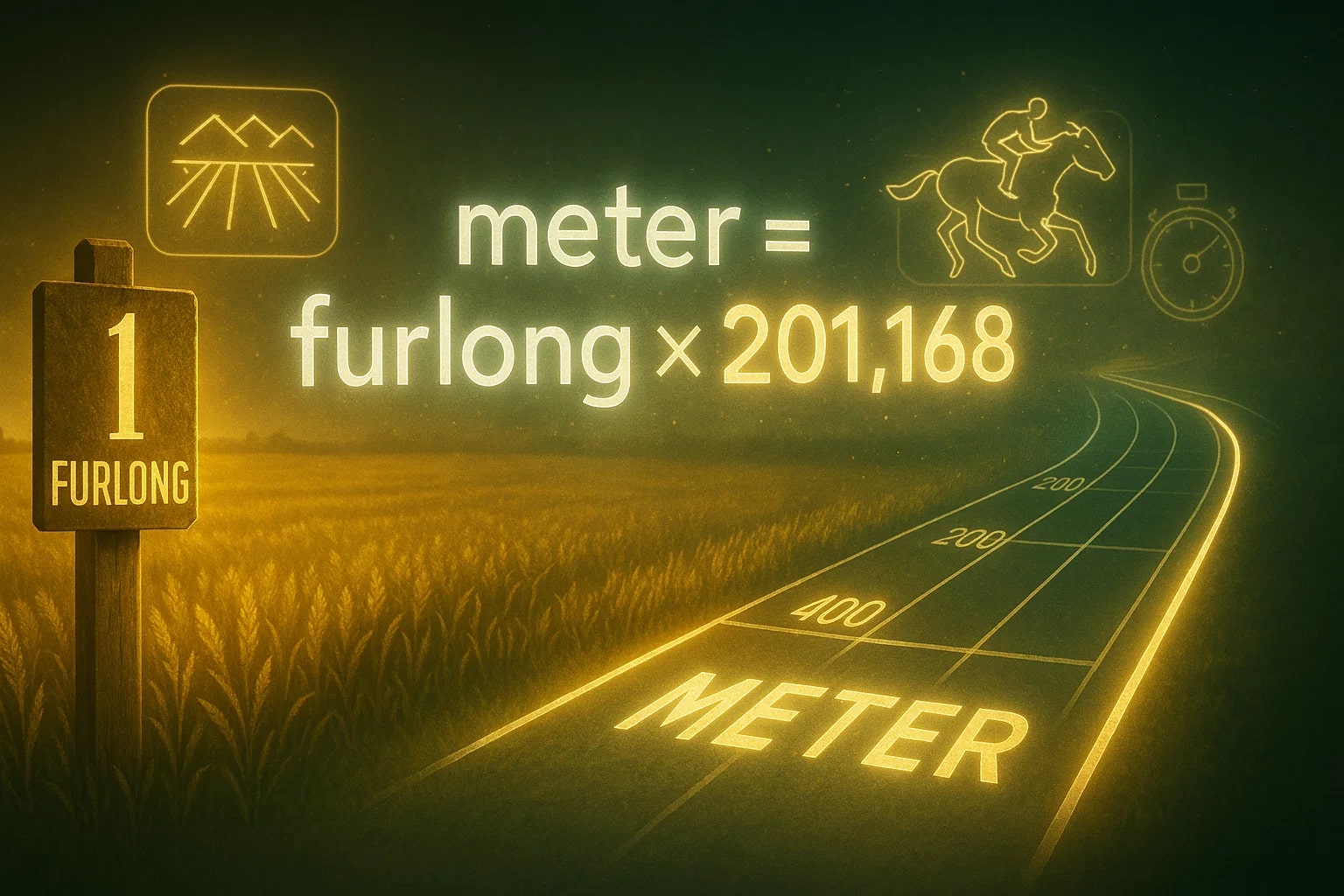 Konverter Furlong ke Meter