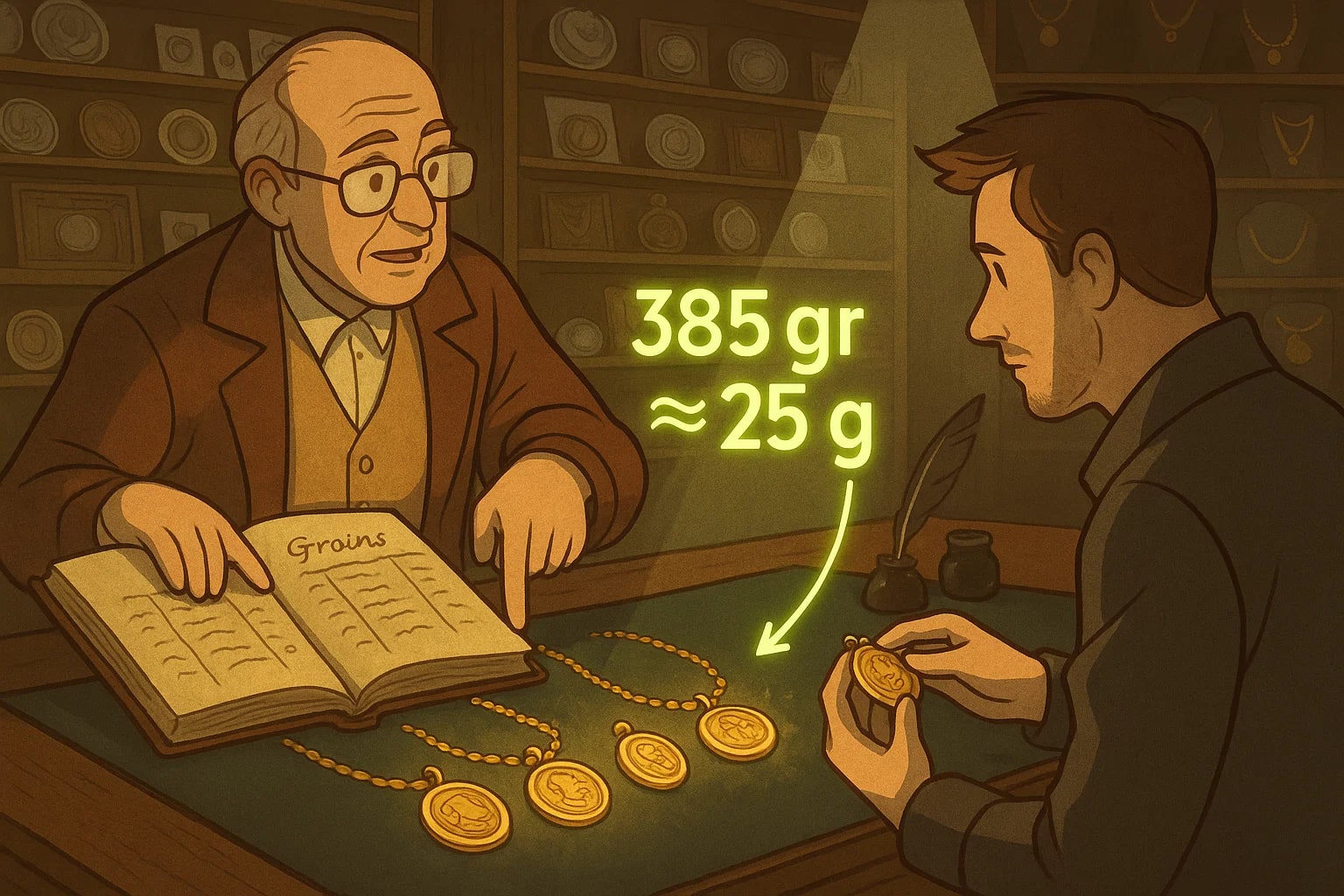 Konverter Butir ke Gram