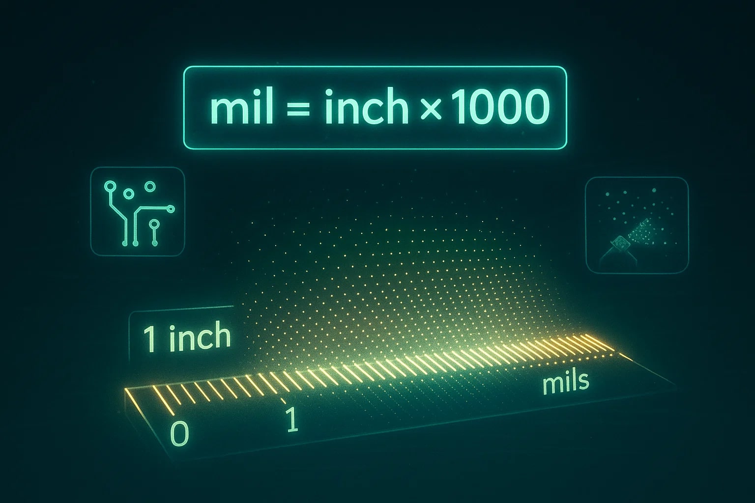 Konverter Inci ke Mil