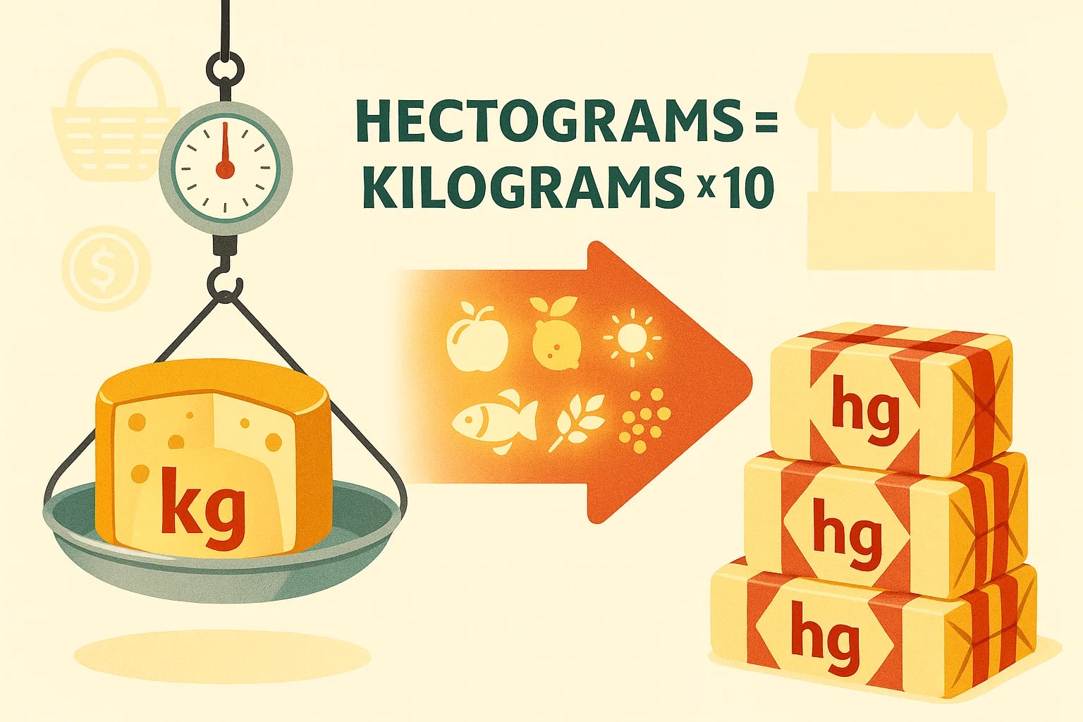 Konverter Kilogram ke Hektogram