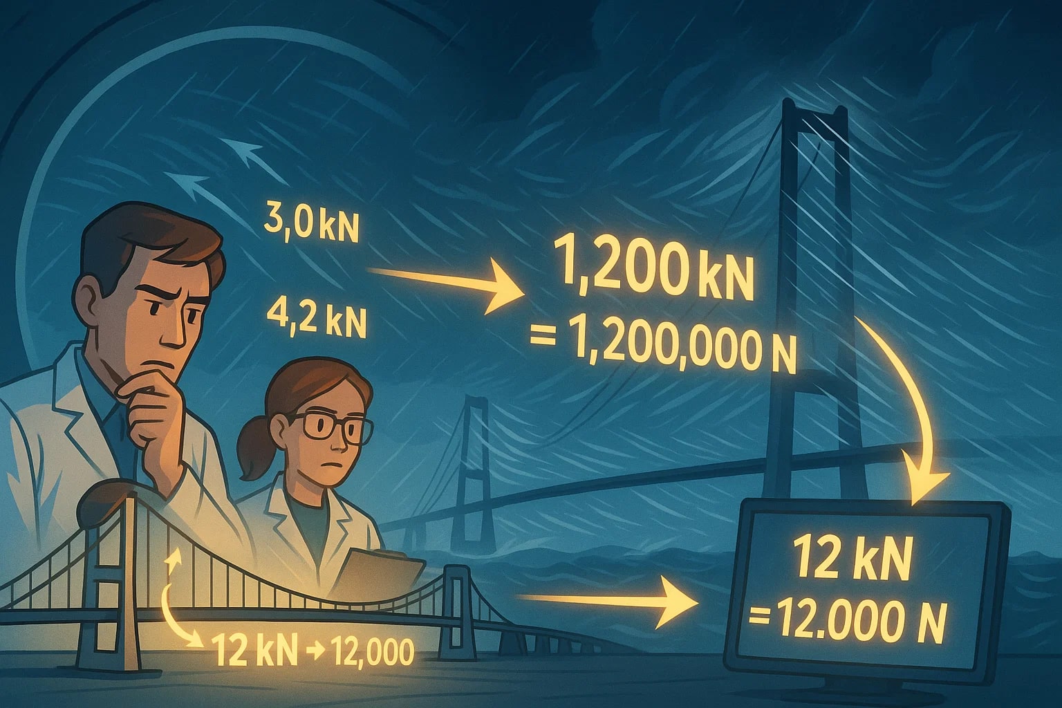 Konverter Kilonewton ke Newton