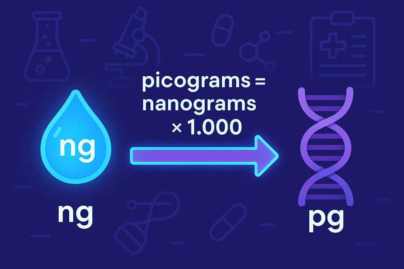 Konverter Nanogram ke Pikogram