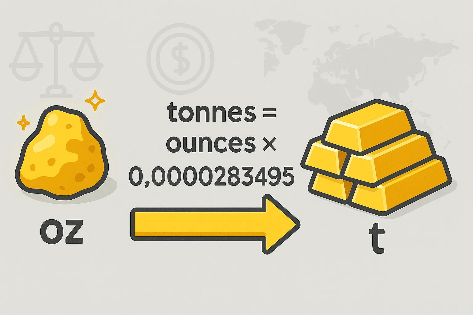 Konverter Ons ke Ton