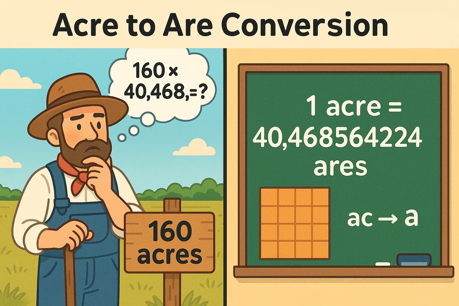 Konverter Acre ke Are