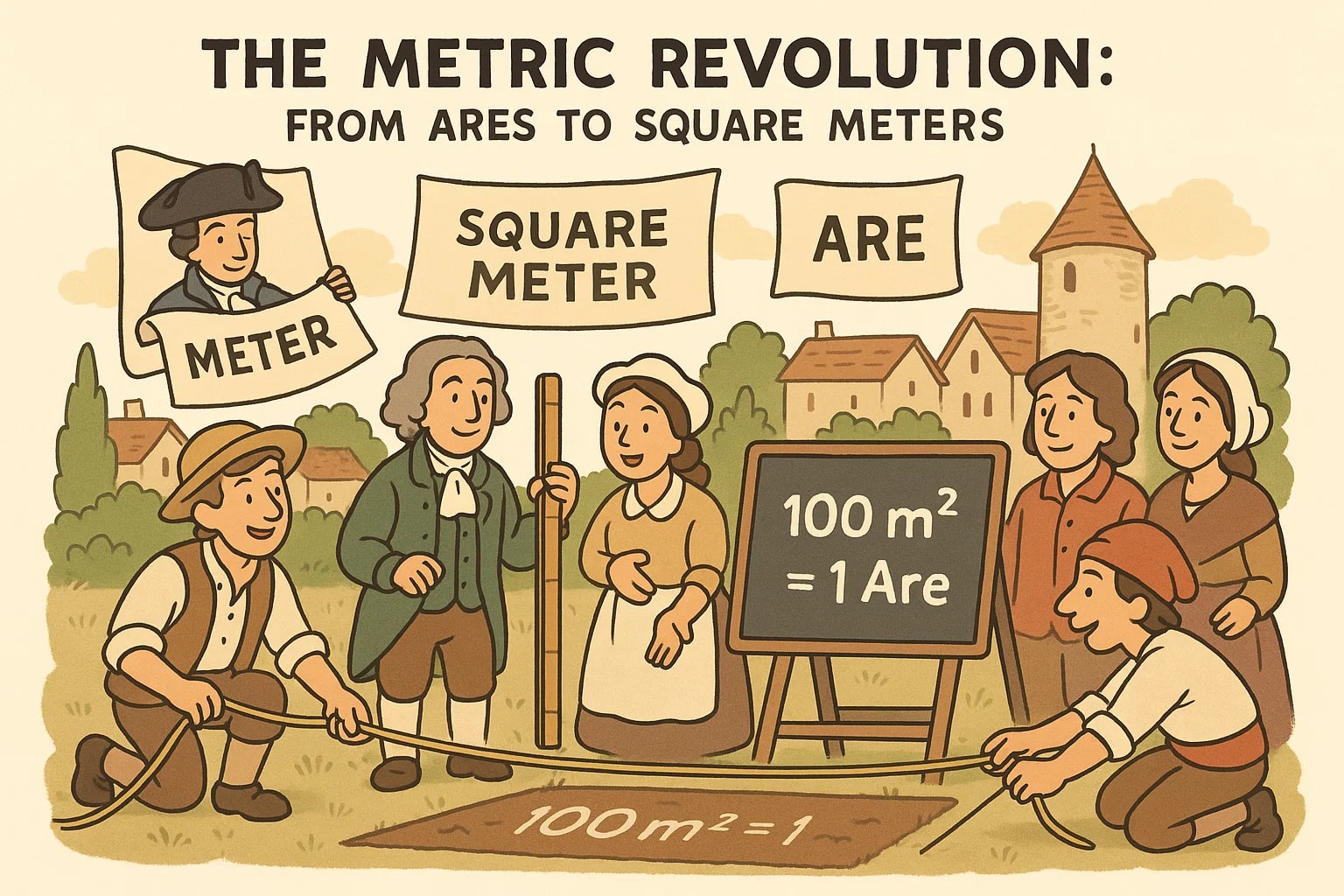 Konverter dari Are ke Meter Persegi