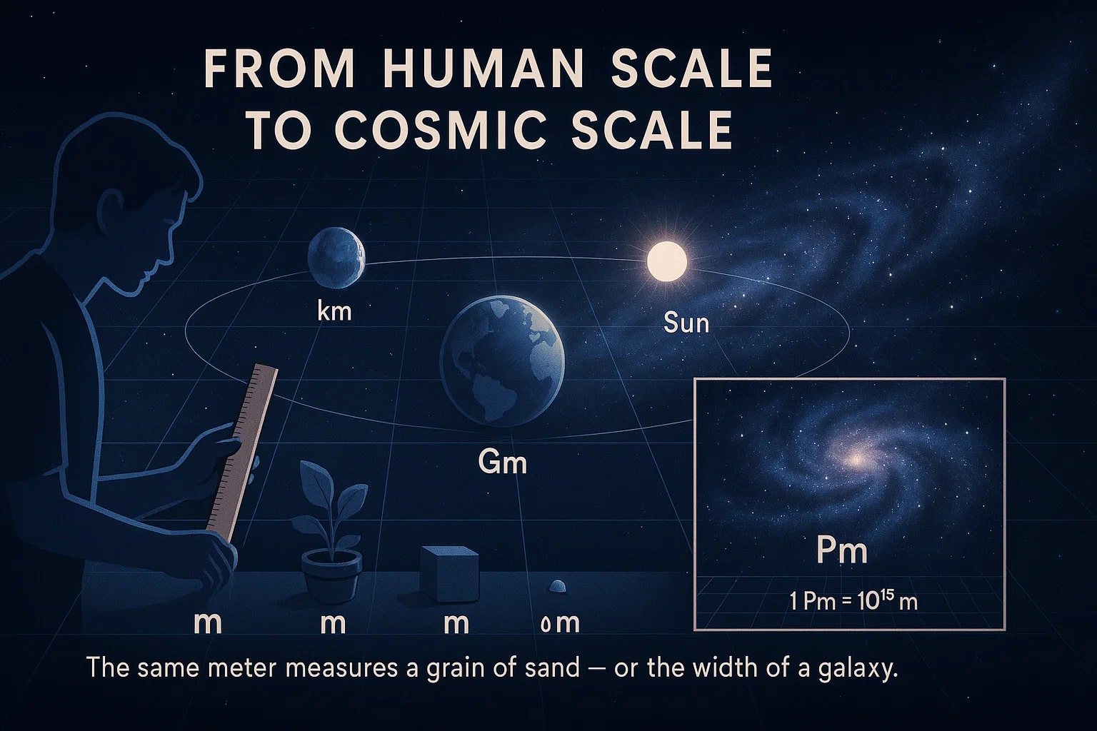Konverter Petameter ke Meter