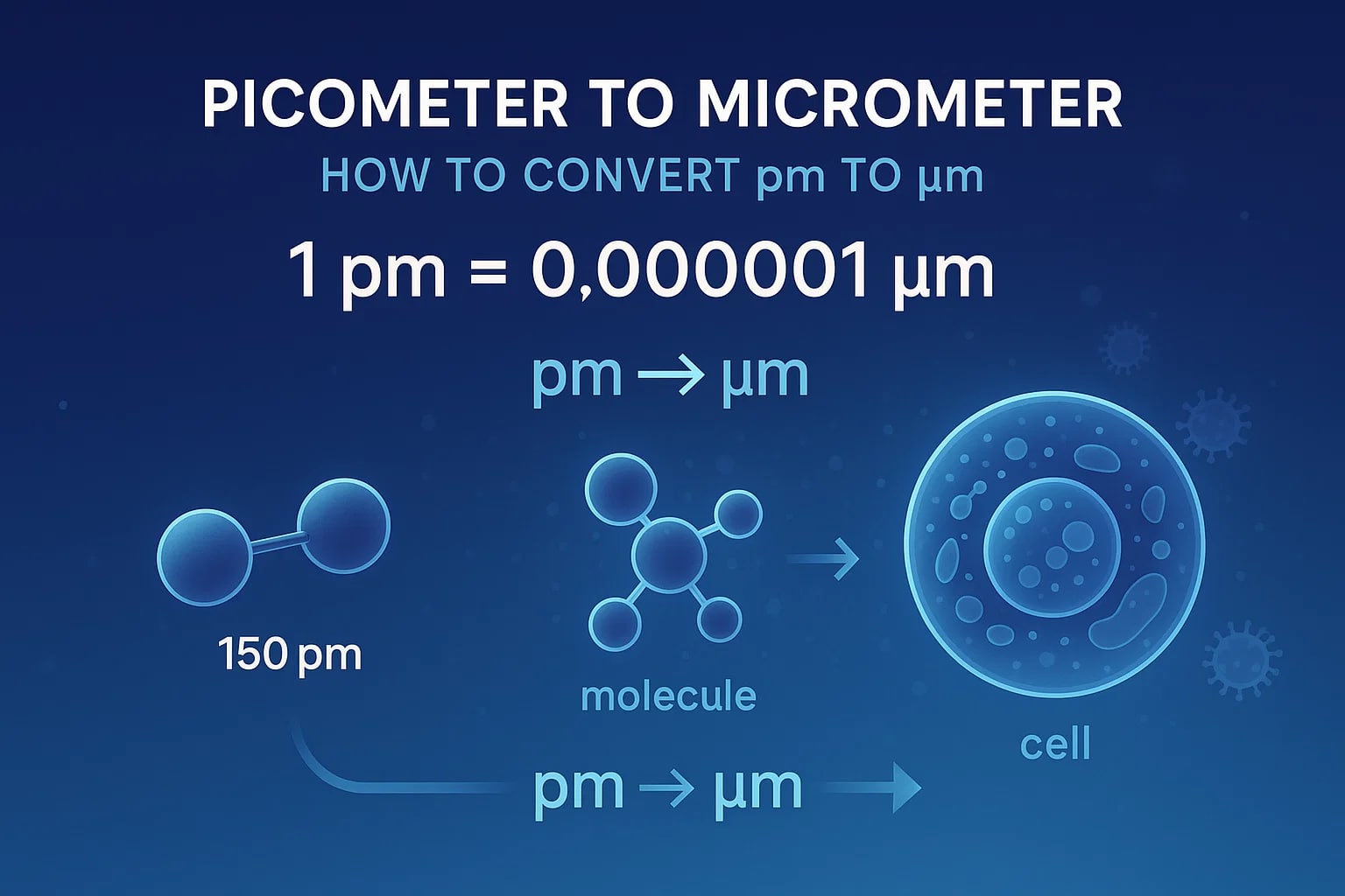 Konverter Picometer ke Mikrometer