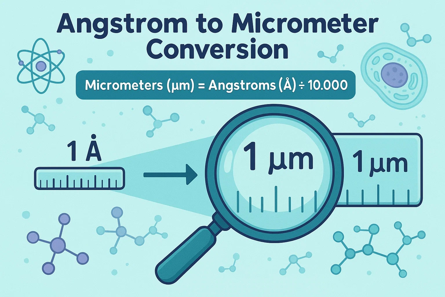 Konverter Angstrom ke Mikrometer
