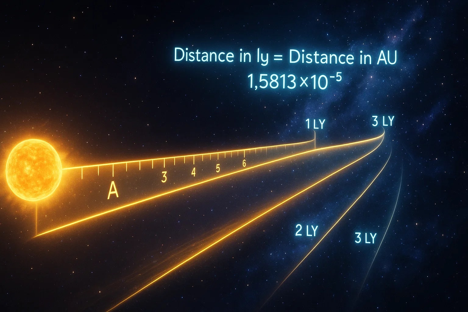 Pengonversi Satuan Astronomi ke Tahun Cahaya