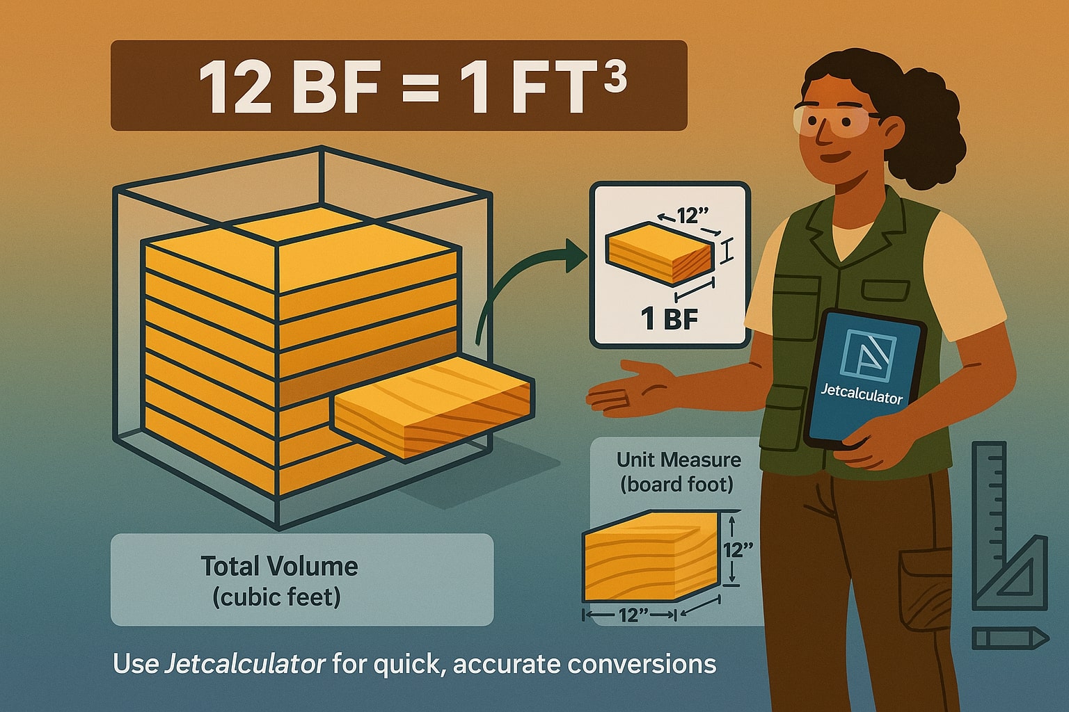 Konverter Kaki Papan ke Kaki Kubik