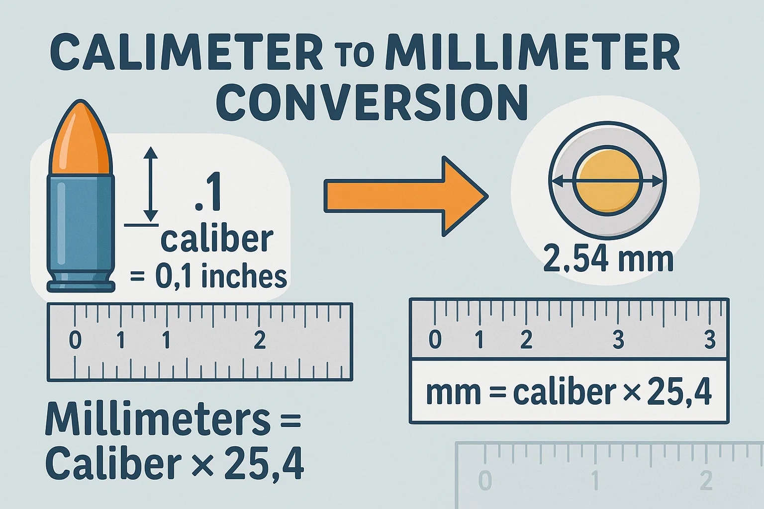 Konverter Kaliber ke Milimeter