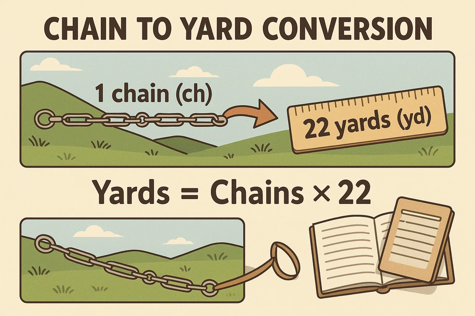 Konverter Chain ke Yard