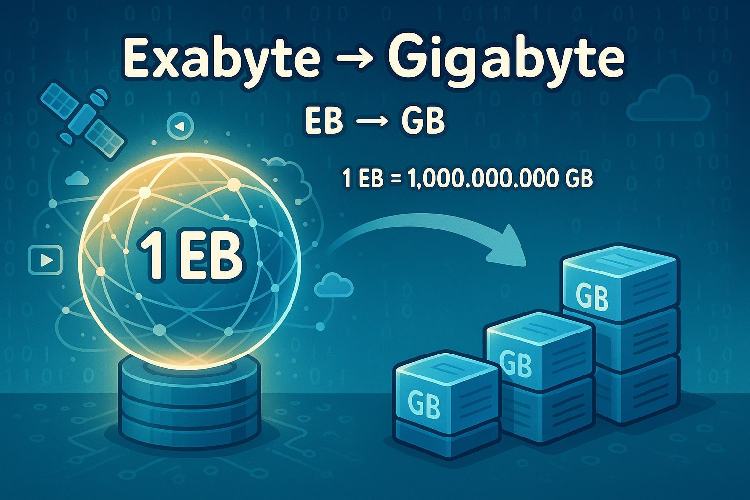 Pengonversi Exabyte ke Gigabyte