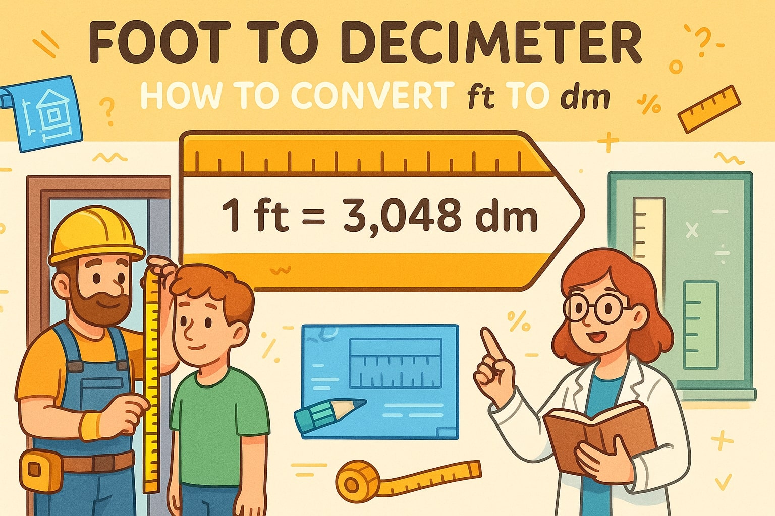 Konverter Kaki ke Desimeter