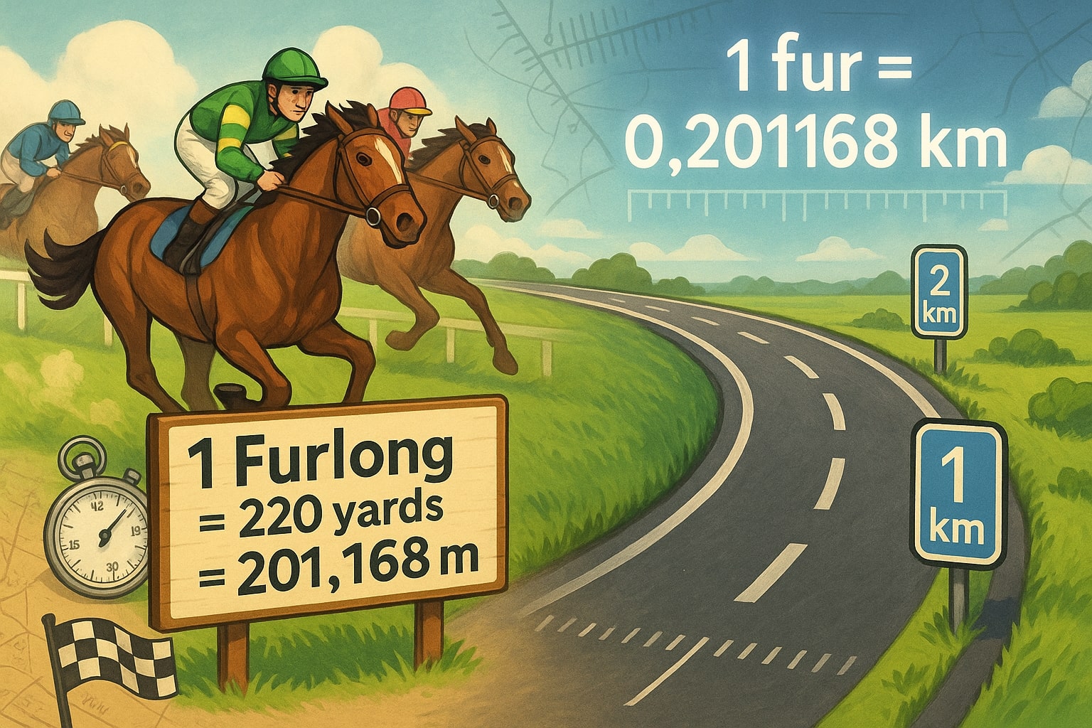 Konverter Furlong ke Kilometer