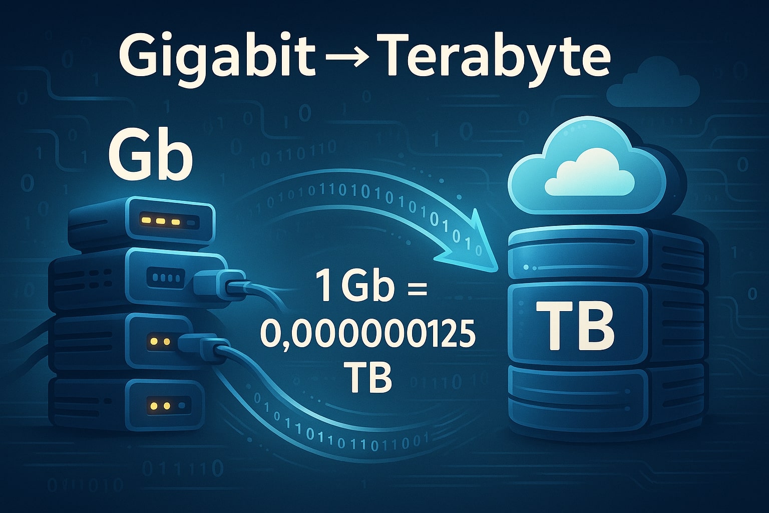 Konverter Gigabit ke Terabyte