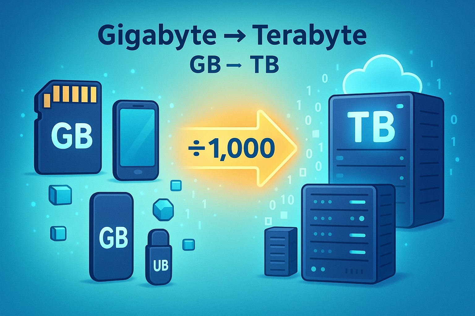 Konverter Gigabyte ke Terabyte