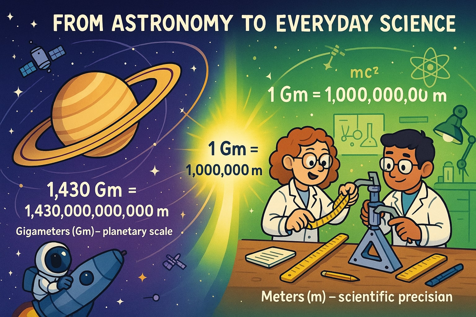 Konverter Gigameter ke Meter