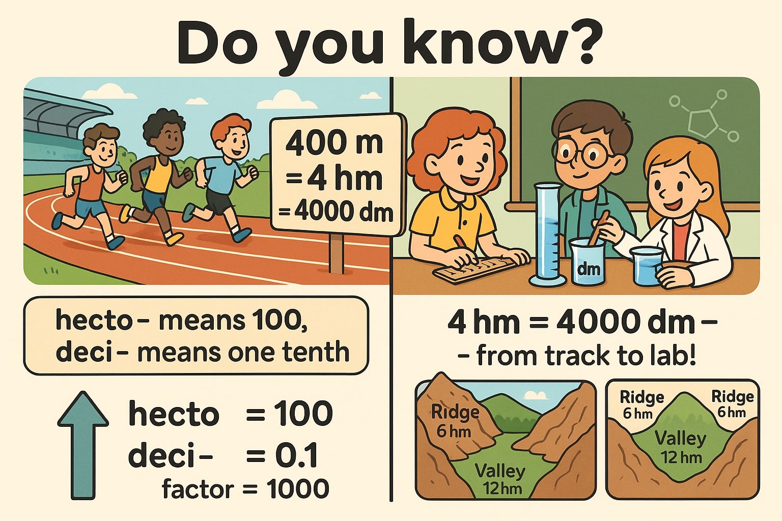 Konverter Hektometer ke Desimeter