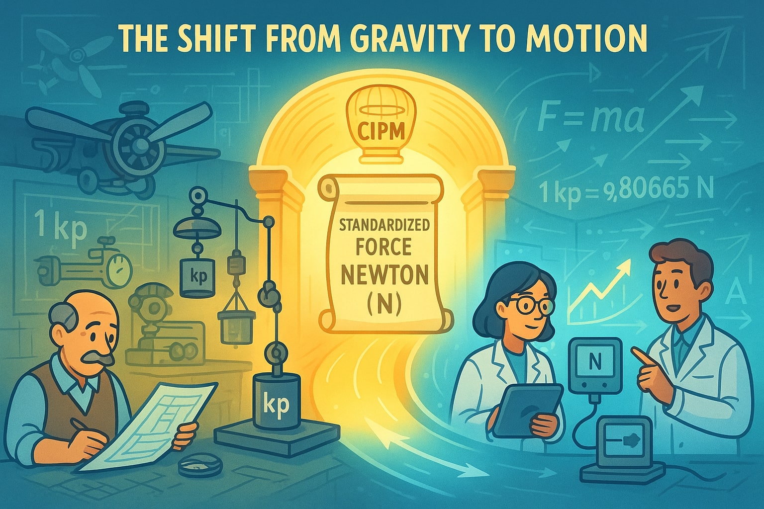 Pengon Kilopond ke Newton