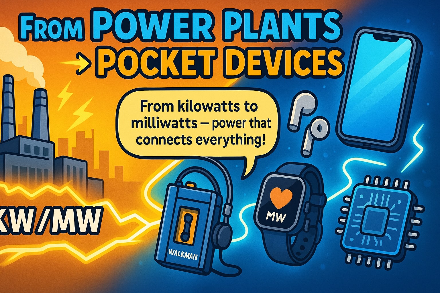 Konverter Kilowatt ke Milliwatt