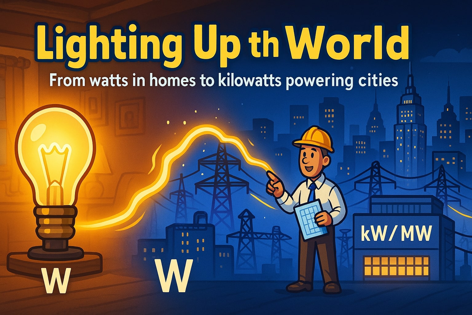 Konverter Kilowatt ke Watt