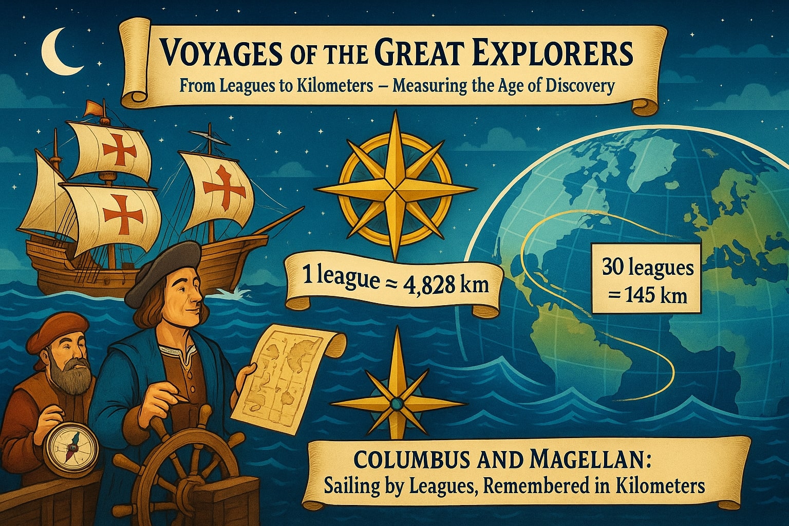 Konverter Liga ke Kilometer