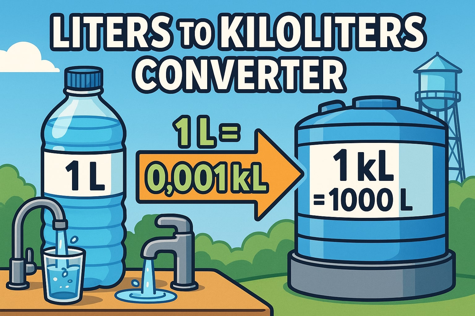 Konverter Liter ke Kiloliter