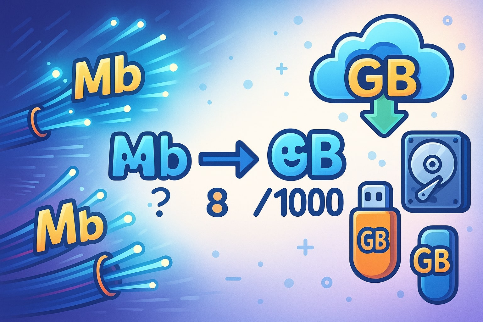 Konverter Megabit ke Gigabyte