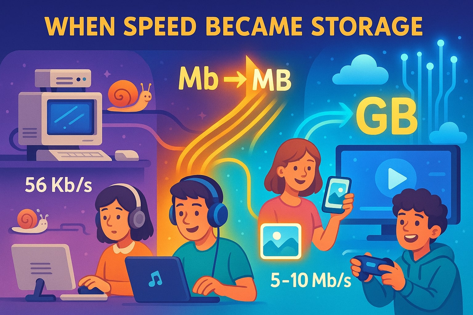 Konverter Megabit ke Megabyte