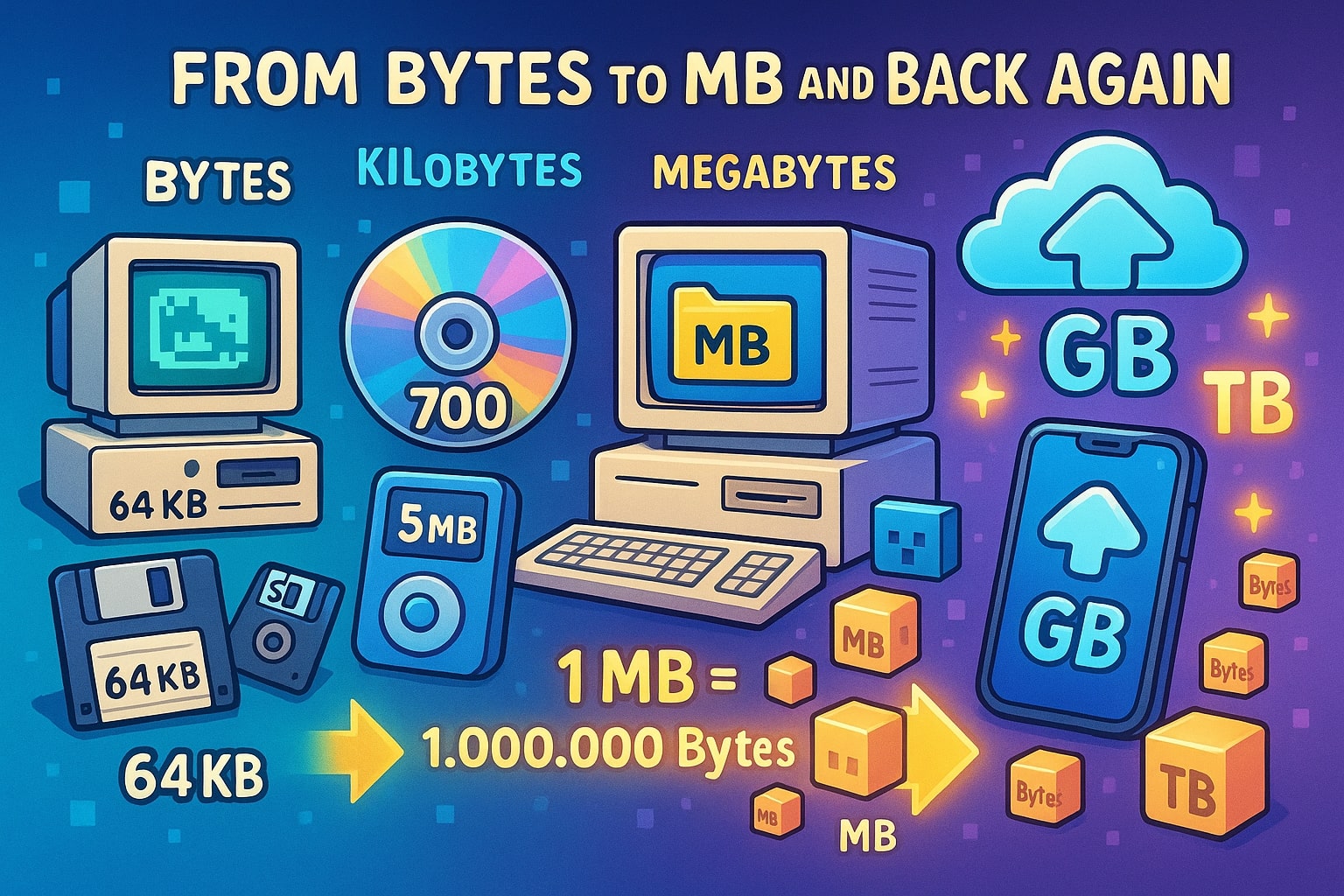 Konverter Megabyte ke Byte