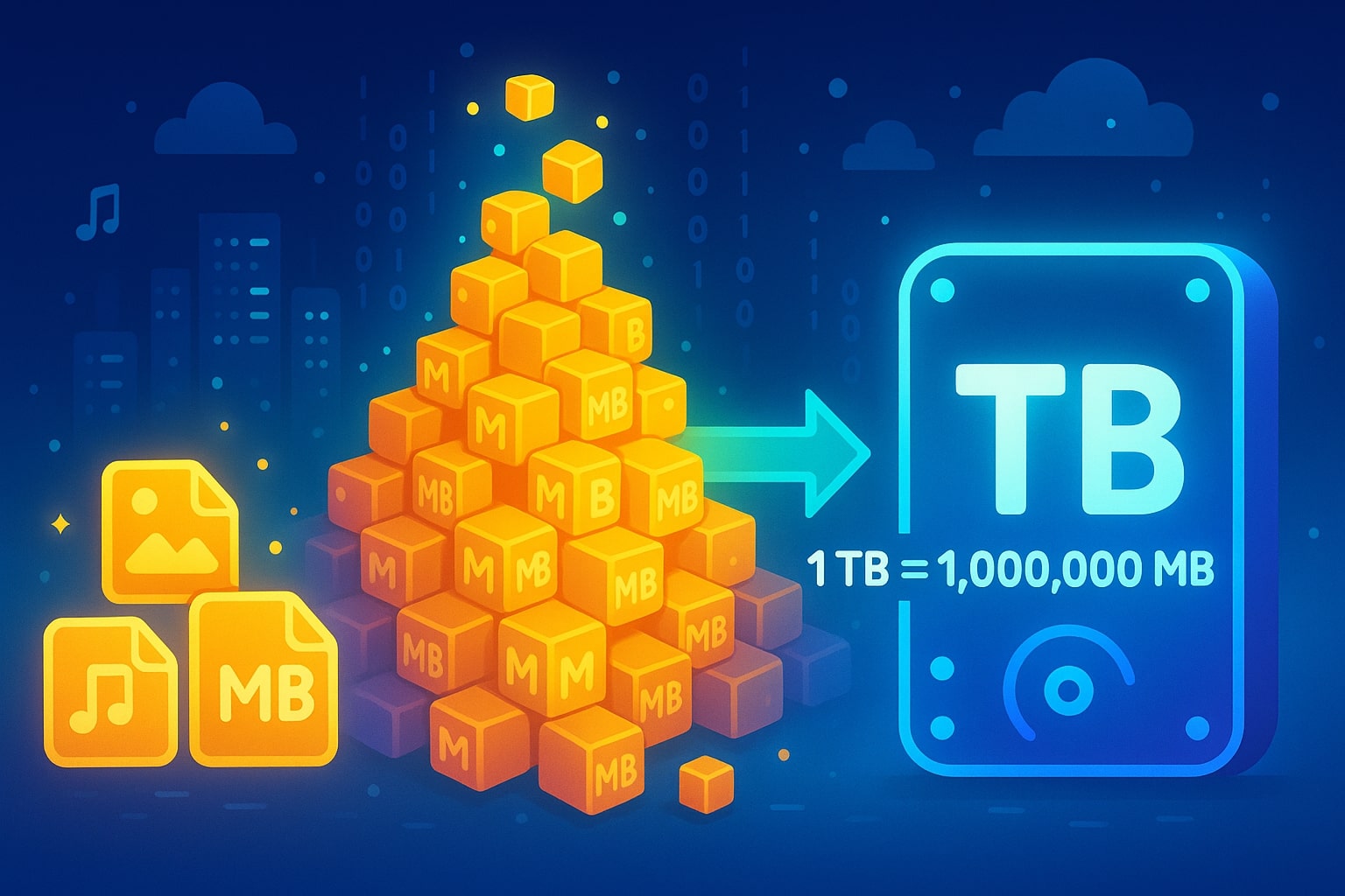 Konverter Megabyte ke Terabyte